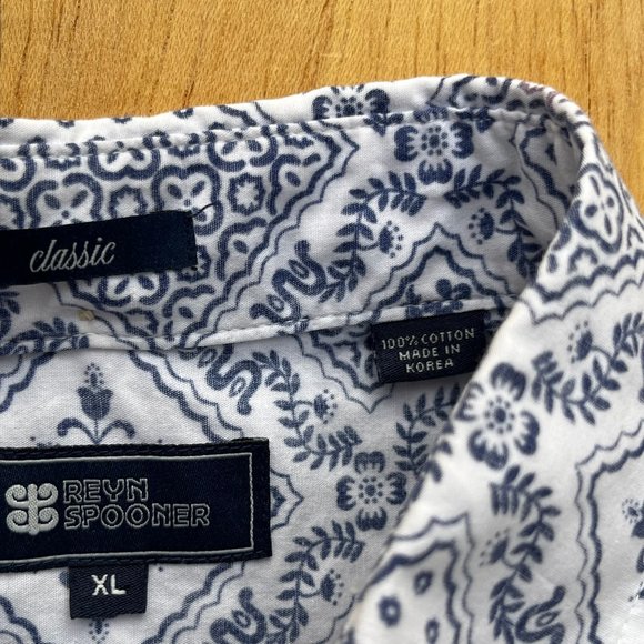 REYN SPOONER CLASSIC FLORAL PATTERN Men’s Cotton Hawaiian Shirt sz XL - Picture 5 of 10